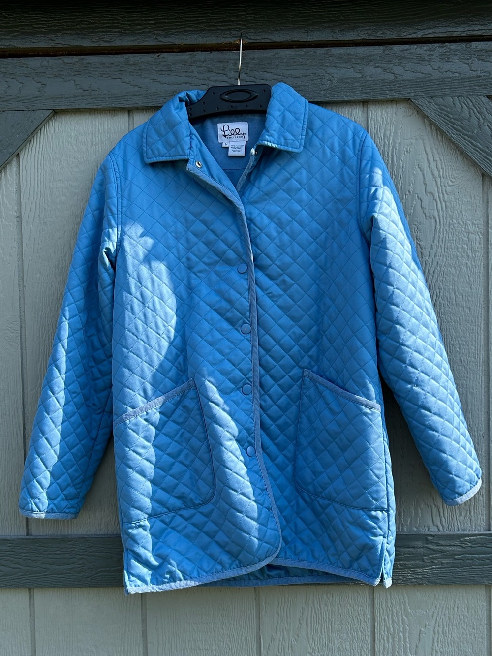 Lilly Pulitzer Women’s Blue Quilted Button-Down Jacket